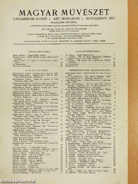Magyar Művészet 1938/1-12. (rossz állapotú)