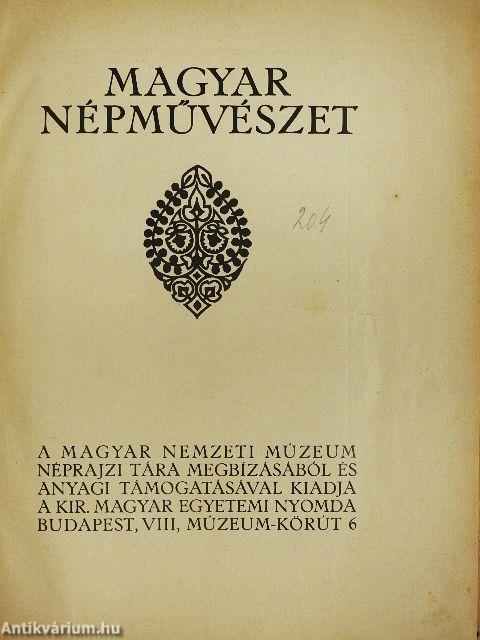 Magyar népművészet (rossz állapotú)