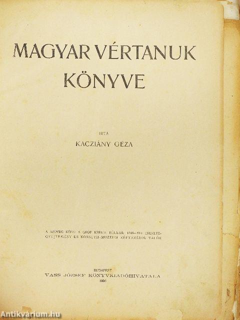 Magyar vértanuk könyve (rossz állapotú)