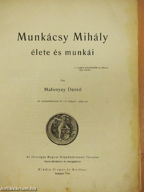 Munkácsy Mihály élete és munkái (rossz állapotú)