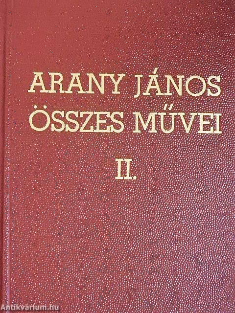 Arany János összes művei II.