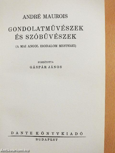 Gondolatművészek és szóbűvészek