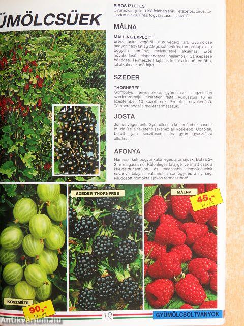 Alsótekeresi Faiskola Kft. faiskolai árjegyzék 1995. ősz - 1996. tavasz