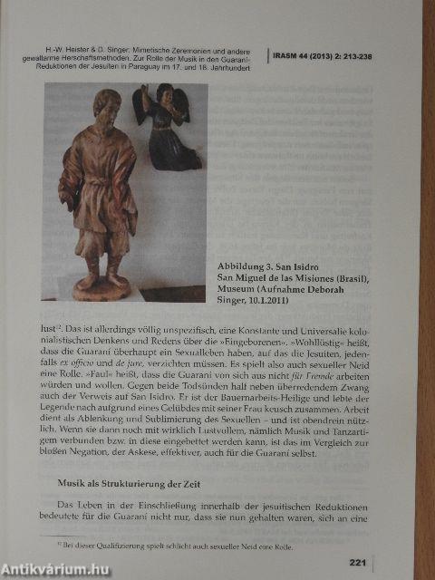 International Review of the Aesthetics and Sociology of Music - December 2013