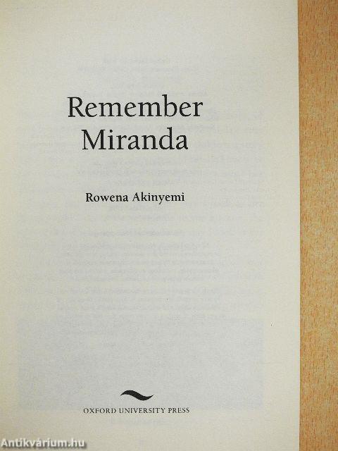 Remember Miranda