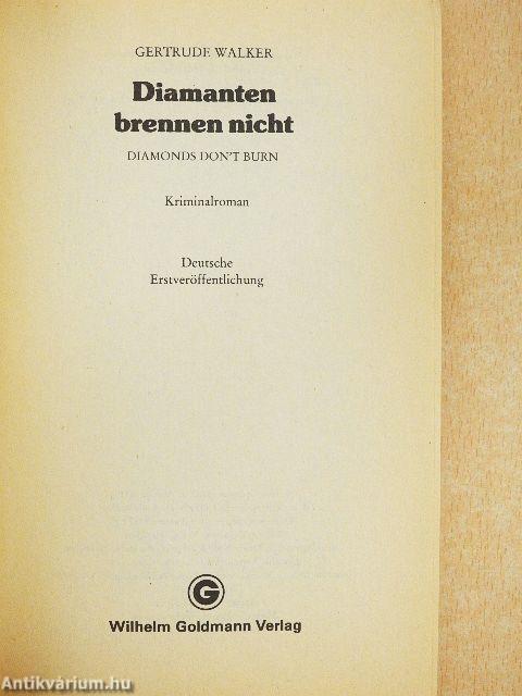 Diamanten brennen nicht