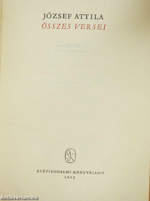 József Attila összes versei