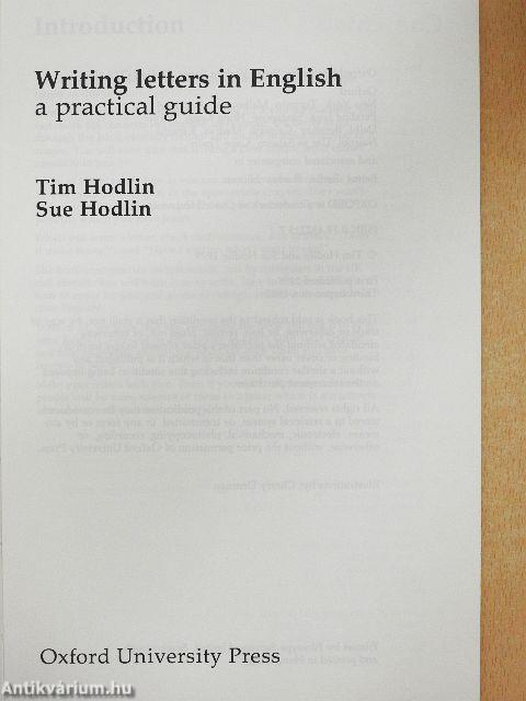 Writing letters in English