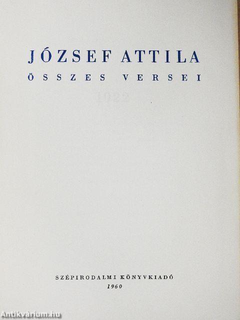 József Attila összes versei