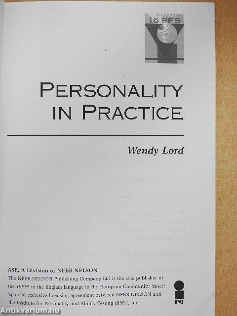 Personality in Practice