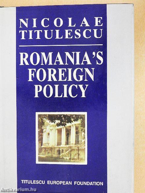 Romania's Foreign Policy (1937)