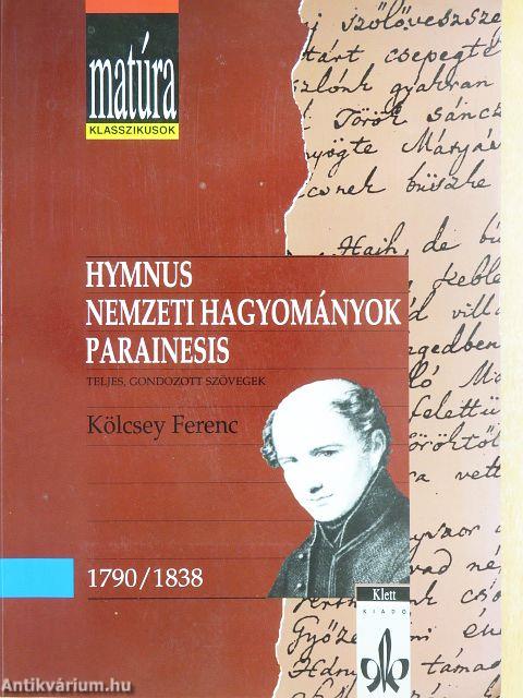 Hymnus/Nemzeti hagyományok/Parainesis