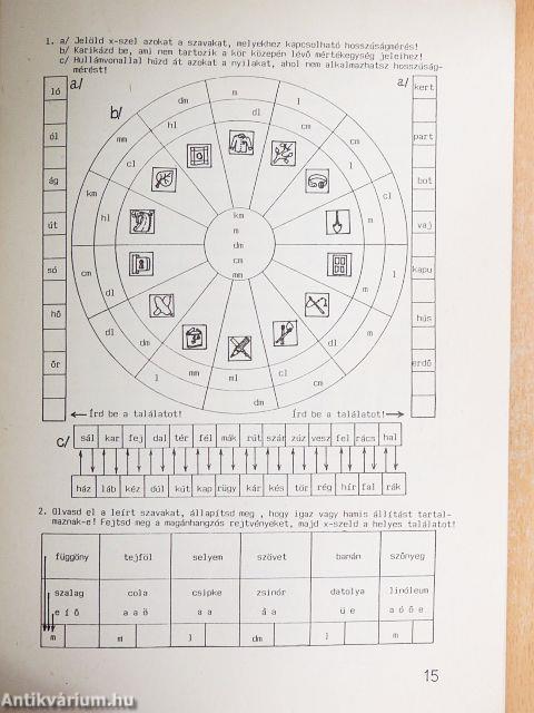 Mértékváltás kézszorobánnal - 1. osztály
