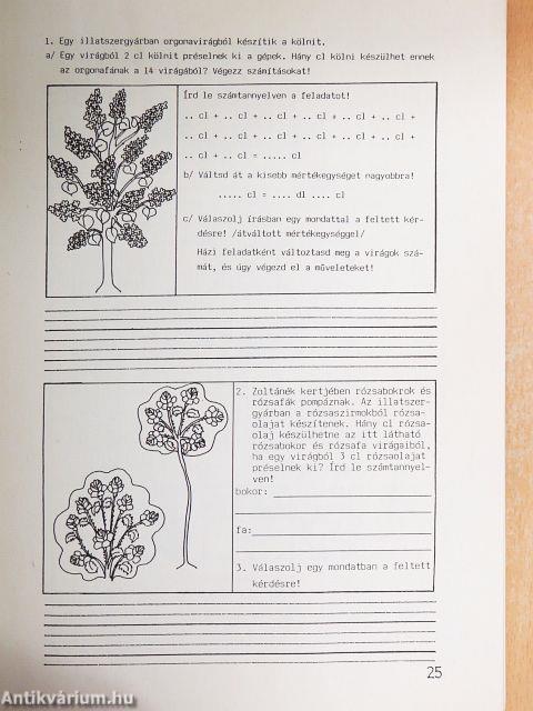 Mértékváltás kézszorobánnal - 1. osztály