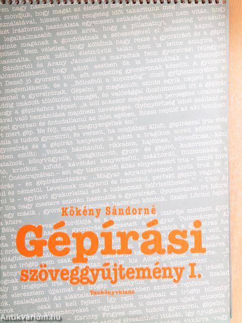 Gépírási szöveggyűjtemény I.