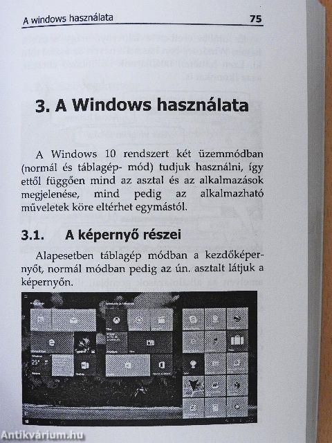 Windows 10 zsebkönyv