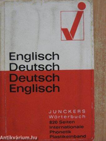Wörterbuch Englisch-Deutsch/Deutsch-Englisch