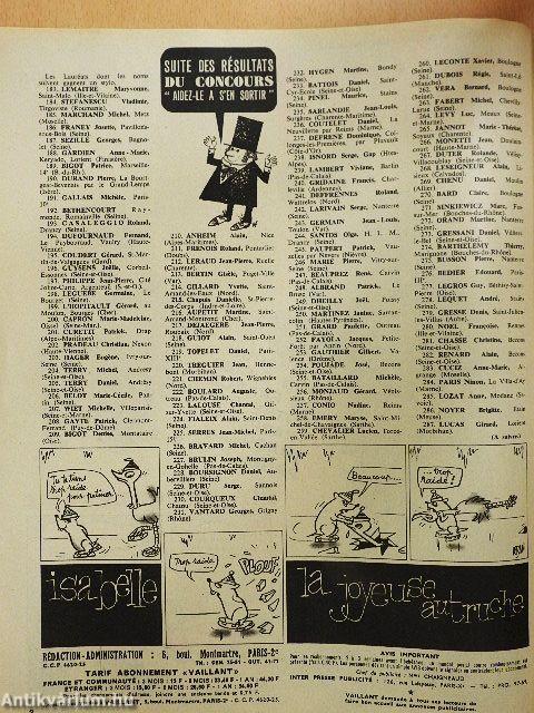 PIF Vaillant 29. Décembre 1963