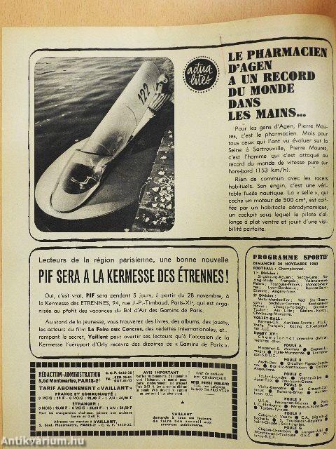 PIF Vaillant 24. Novembre 1963