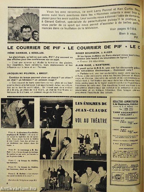 PIF Vaillant 27. Janvier 1963