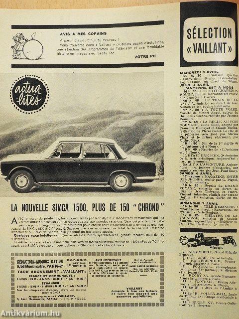 PIF Vaillant 7. Avril 1963