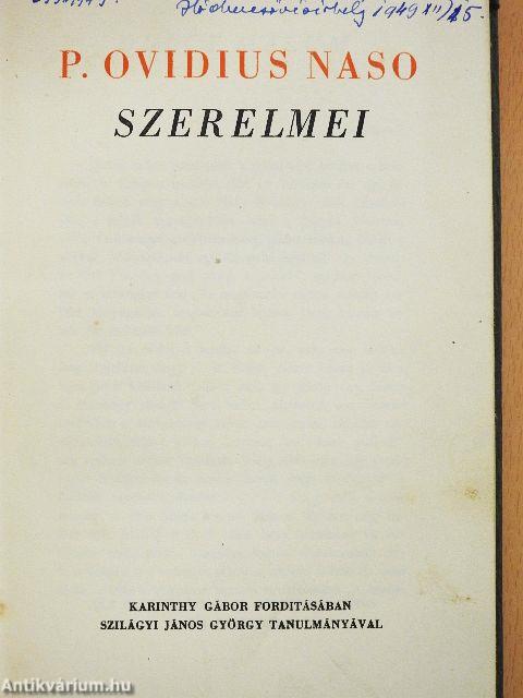 P. Ovidius Naso szerelmei