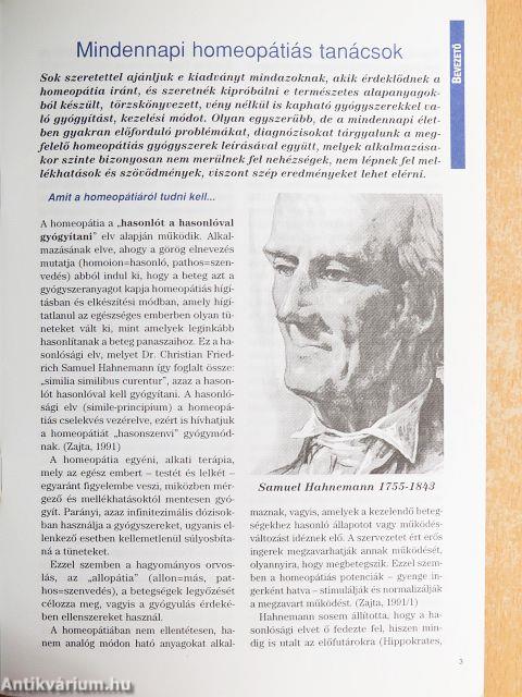 Homeopátia mindenkinek mindenkorra