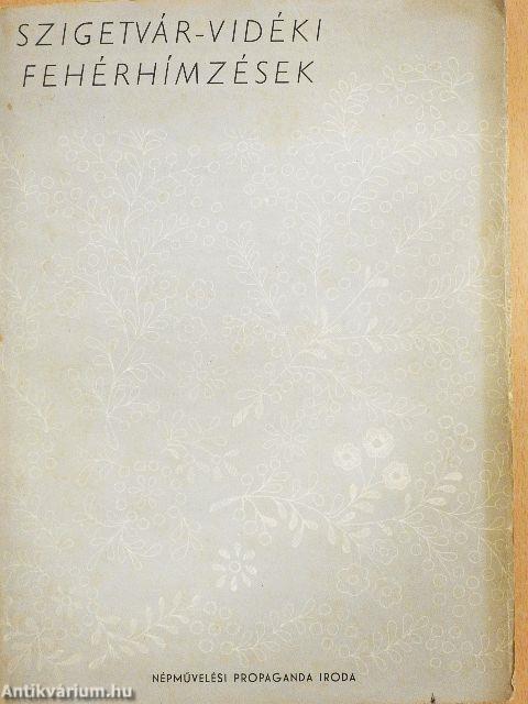 Szigetvár-vidéki fehérhímzések