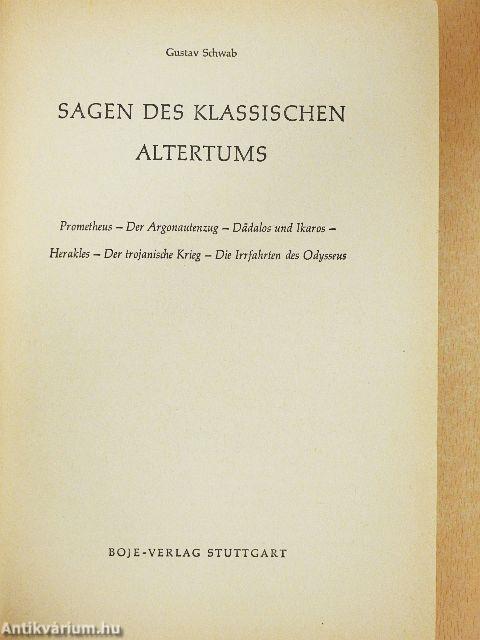 Sagen des klassischen Altertums