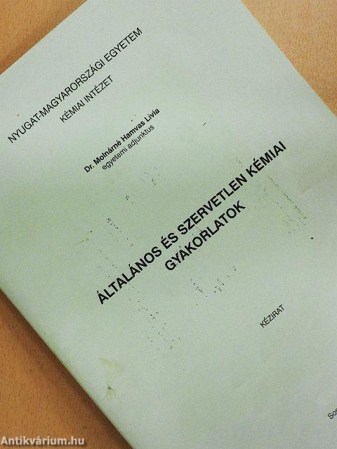 Általános és szervetlen kémiai gyakorlatok