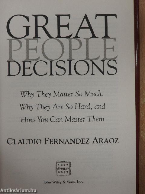 Great People Decisions