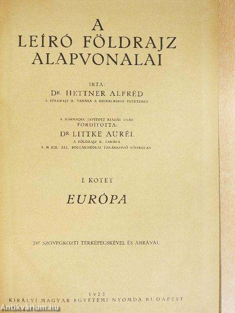 A Leíró Földrajz Alapvonalai I-II.