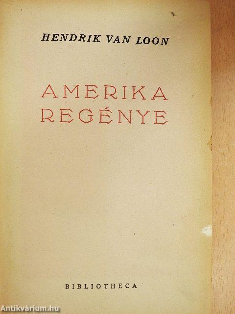 Amerika regénye