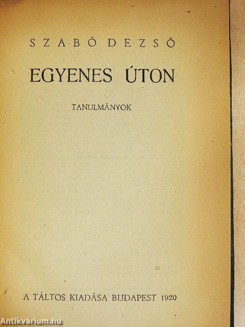 Egyenes úton