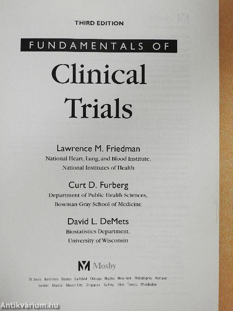Fundamentals of Clinical Trials