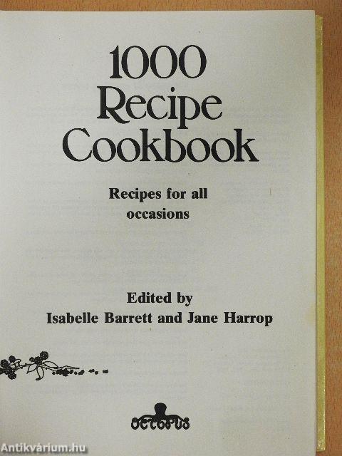 1000 Recipe Cookbook