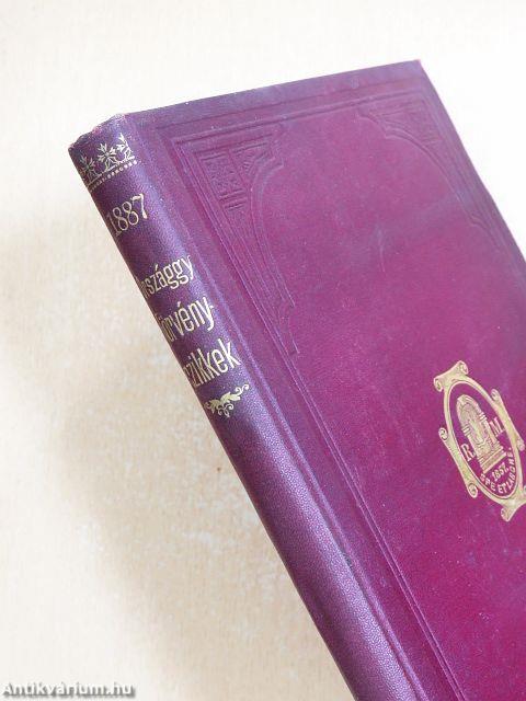 1887-ik évi országgyülési törvényczikkek
