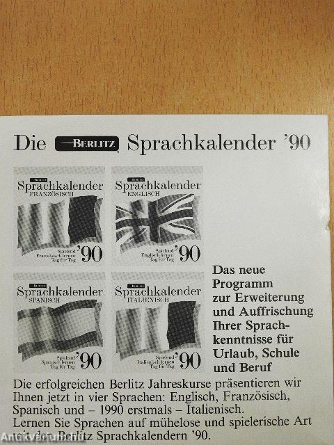 Die Berlitz Sprachkalender 1990