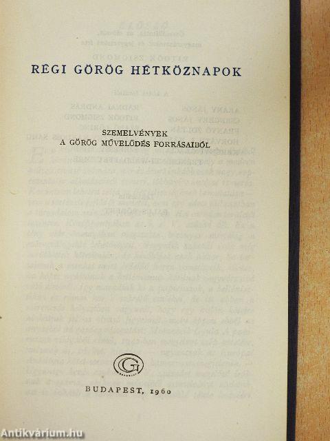 Régi görög hétköznapok