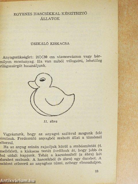 Játékok textilből