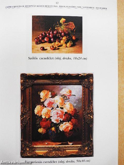 Cséri Lajos szobrász- és éremművész, Oláh István festőművész kalocsai közös kiállítása