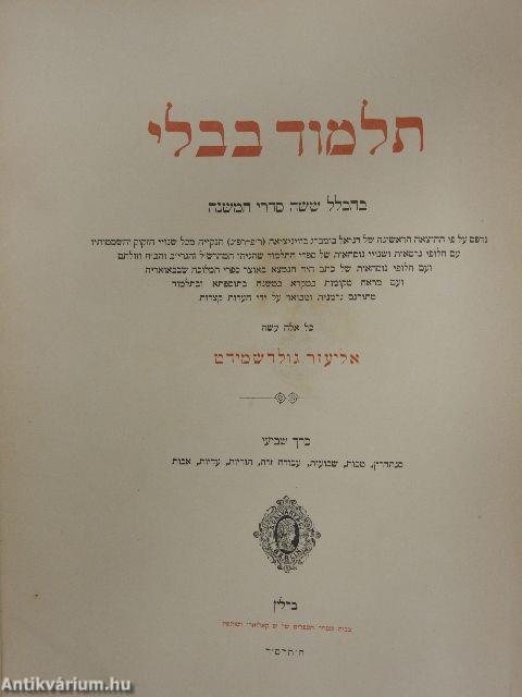 Der Babylonische Talmud VII.