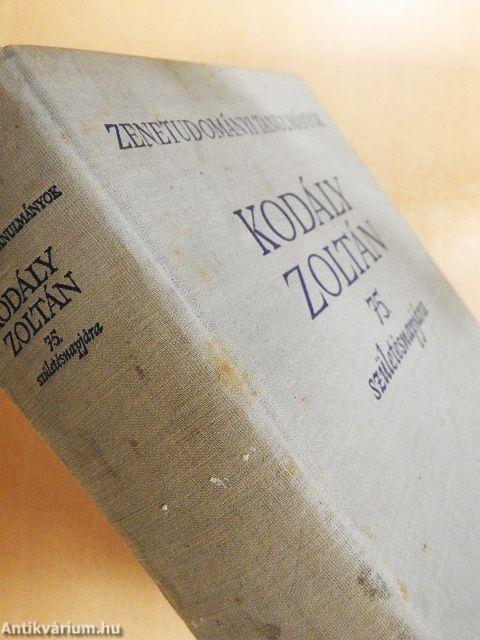 Kodály Zoltán 75. születésnapjára