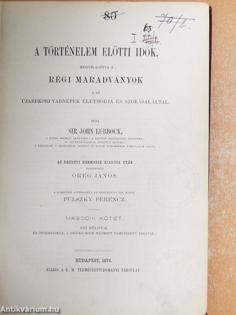 A történelem előtti idők II.