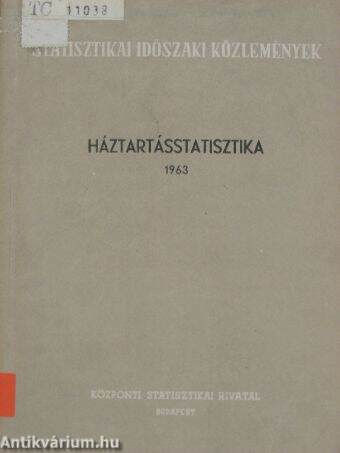 Háztartásstatisztika 1963