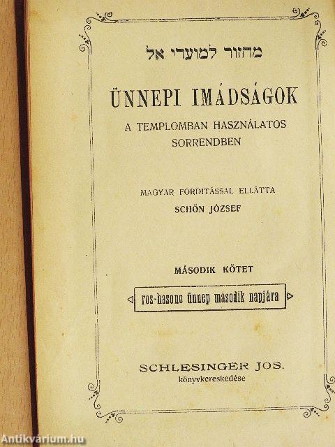 Ünnepi imádságok II.