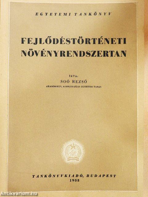 Fejlődéstörténeti növényrendszertan