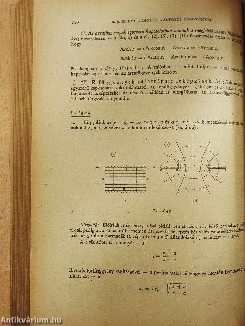 Műszaki matematikai gyakorlatok B. IV.