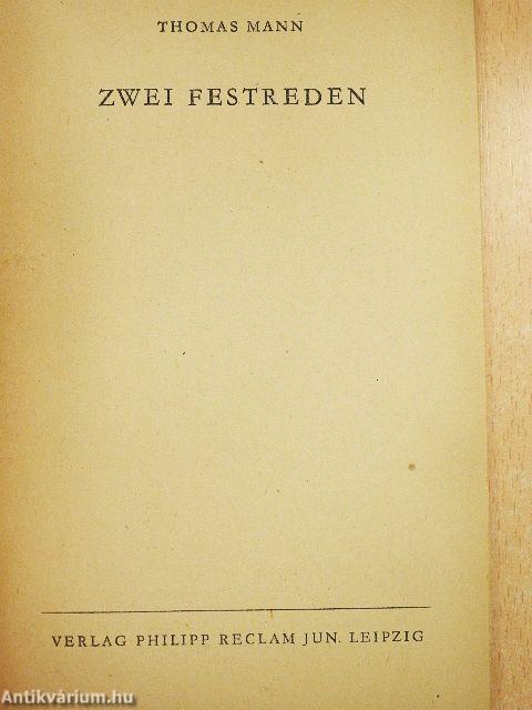 Zwei Festreden