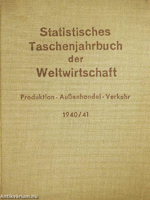 Statistisches Taschenjahrbuch der Weltwirtschaft